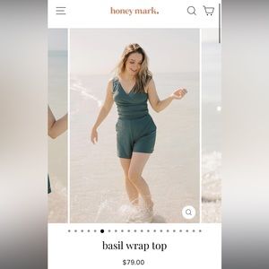 Honey Mark swim wrap top
